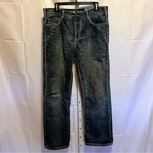 B. Tuff HOOAH Jeans Mens 32x30 Straight Leg Western Cowboy Rodeo Texas Workwear